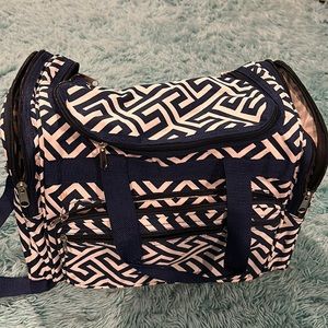 Sleepover duffel bag! Blue and white